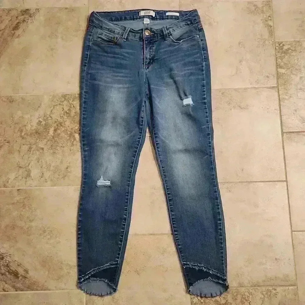 Vintage America Blues Boho Capri Skinny Jeans